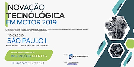 Imagem principal do evento Inovação Tecnológica em Motor 2019 - São Paulo