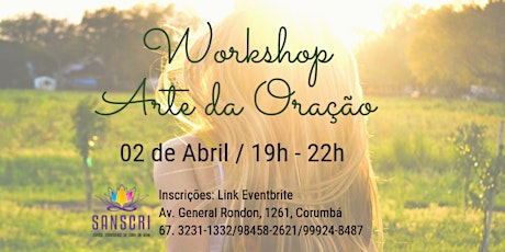 Imagem principal do evento Workshop Arte da Oração - Corumbá