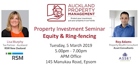 APM Property Investment Seminar - Increasing Equity & Ring-fencing primary image