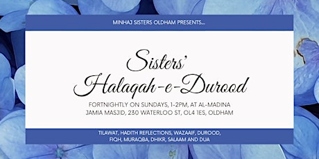 Sisters' Fortnightly Halaqah-e-Durood | Oldham