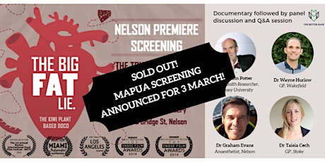 'The Big FAT Lie' - Nelson Screening (Suter) primary image