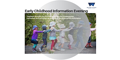 Early Childhood Information Evening - ADULTS ONLY