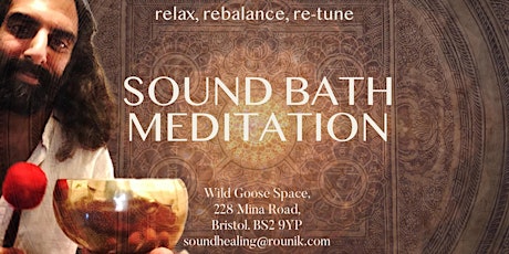 Sound Bath & Meditation Journey with Rounik (Bristol) primary image