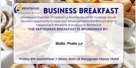 September 2023 Brentwood Chamber of Commerce Business Breakfast primary image