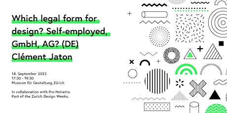 Which legal form for design? Self-employed, GmbH, AG? (DE) primary image