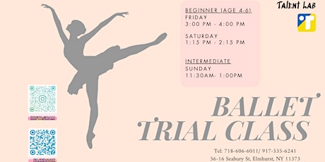 KIDS BALLET TRIAL CLASS primary image