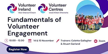Imagen principal de Fundamentals of Volunteer Engagement (November 14 & 15)