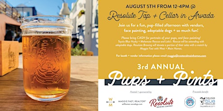 3rd Annual Pups and Pints  - Dog Adoption & Fundraiser primary image
