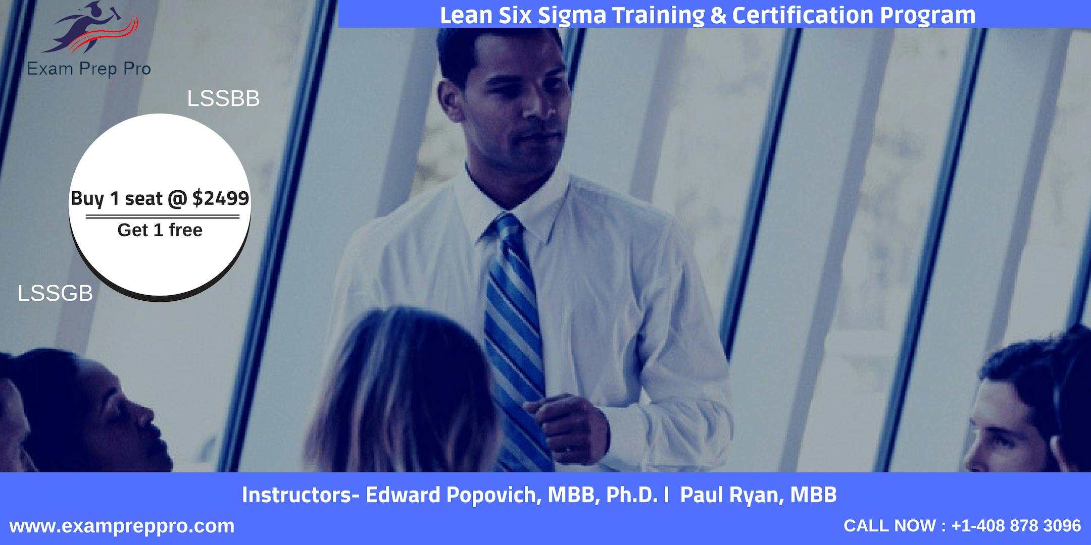 Lean Six Sigma Green Belt(LSSGB)- 4 days Classroom Training In Tampa, FL