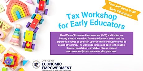 Hauptbild für Tax Workshop for Early Educators