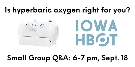 Hauptbild für Hyperbaric Oxygen Q & A at Iowa HBOT