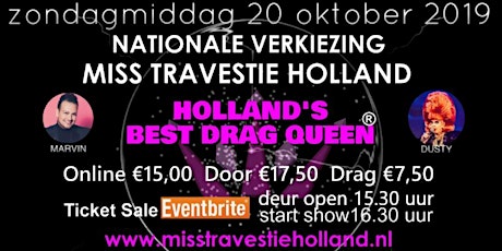 Primaire afbeelding van Miss Travestie Holland 2019 - Holland's Best Drag Queen