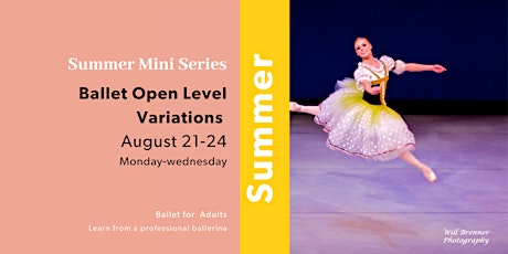 Imagen principal de Mini Series Ballet Workshop - Open Level Variations