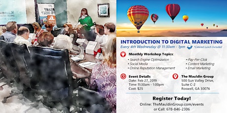 Introduction to Digital Marketing - Monthly Workshop primary image