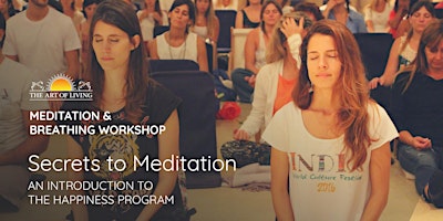 Primaire afbeelding van Secrets to Meditation: In Person Intro to Happiness Program in Geelong