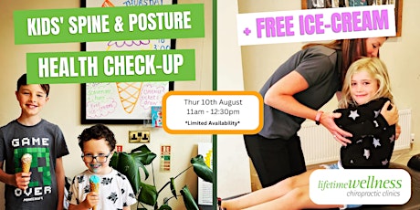 Primaire afbeelding van FREE Kids' Spine and Posture Check Day!