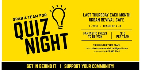 Grab a Team for Silverstream's Quiz Night! primary image