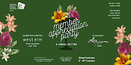 Image principale de 2023 MEMBER APPRECIATION PARTY + ANNUAL MEETING