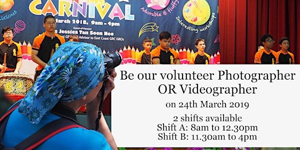 Be a volunteer Photographer at Metta Charity Carnival 2019