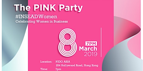 INSEAD Women in business Hong Kong - PINK party 
