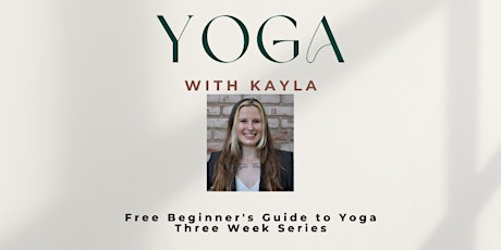Beginner's guide to Yoga - Three week series primary image