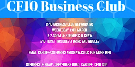 CF10 Business Club Networking - LAUNCH primary image