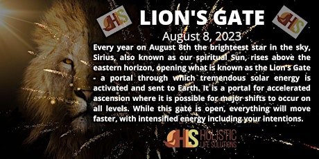Imagem principal do evento Lion's Gate Activation Group Meditation - Free Online