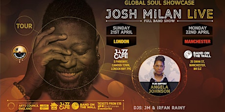 Josh Milan Live + Support Angela Johnson primary image