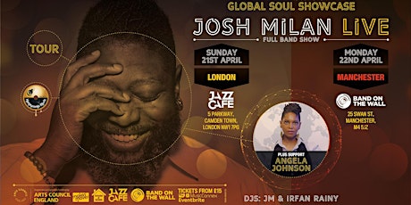 Josh Milan Live + Support Angela Johnson (Manchester) primary image