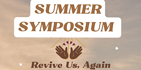 JTP Summer Symposium: Revive Us..Again primary image