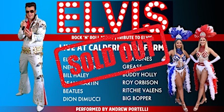 Rock N Roll Night & Elvis Tribute show - LIVE at Caldermeade farm & Cafe primary image