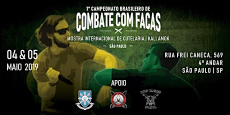 Imagem principal do evento 1° Campeonato Brasileiro de Combate com Facas