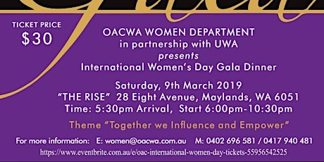 OAC International Women Day primary image