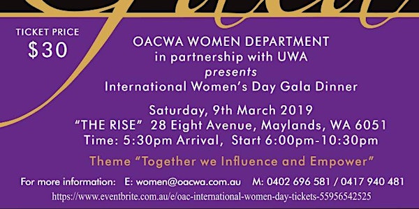 OAC International Women Day