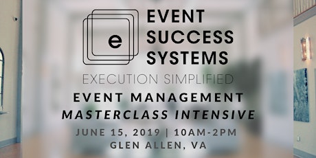 Event Management Masterclass Intensive primary image