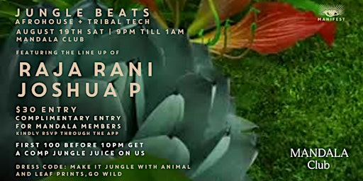 Jungle Fever feat Raja Rani + Joshua P  primärbild