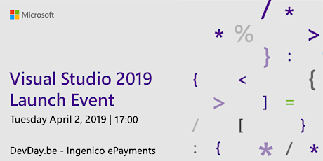 Primaire afbeelding van Visual Studio 2019 Launch @ Ingenico ePayments