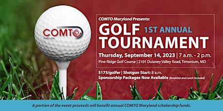 COMTO Maryland 1st Annual Golf Tournament primary image