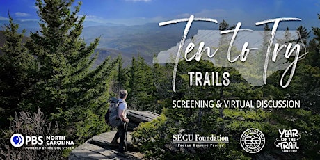 PBS NC Preview Screening of Ten to Try: Trails and Virtual Discussion primary image