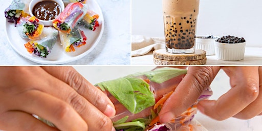 Imagem principal do evento Handmade Bubble Tea and Salad Rolls - Online Cooking Class by Cozymeal™