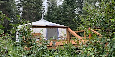 Meditation in a Yurt in the forest