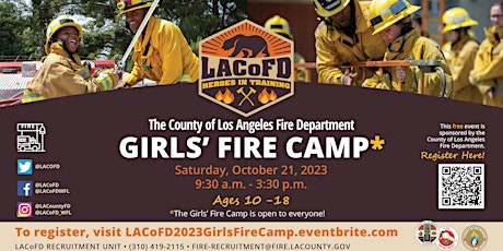 Los Angeles County Girls' Fire Camp (Fall 2023) primary image