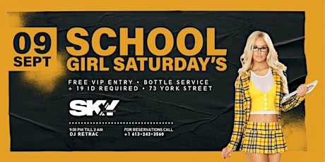 SCHOOL GIRL SATURDAY — OTTAWA FROSH WEEK primary image