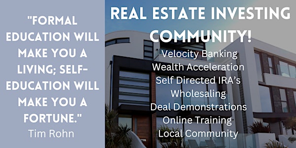 Learn Real Estate Investing - LIVE On Zoom!