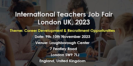 Imagen principal de International Teachers Job Fair London UK, 2023