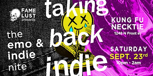 Imagen principal de Taking Back Indie (the emo & indie nite) ~ Ticket link in description