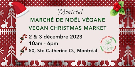 Marché de Noël Végane -MONTREAL 2023 - Vegan Christmas Market primary image