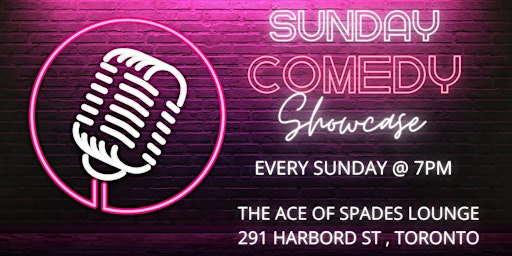 Primaire afbeelding van Sunday Comedy Showcase at The Ace of Spades Lounge