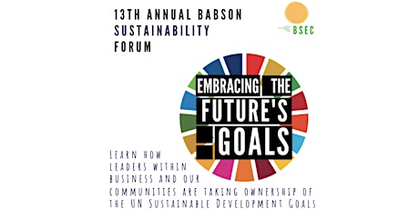 2019 Babson Sustainability Forum - Embracing the Future's Goals primary image