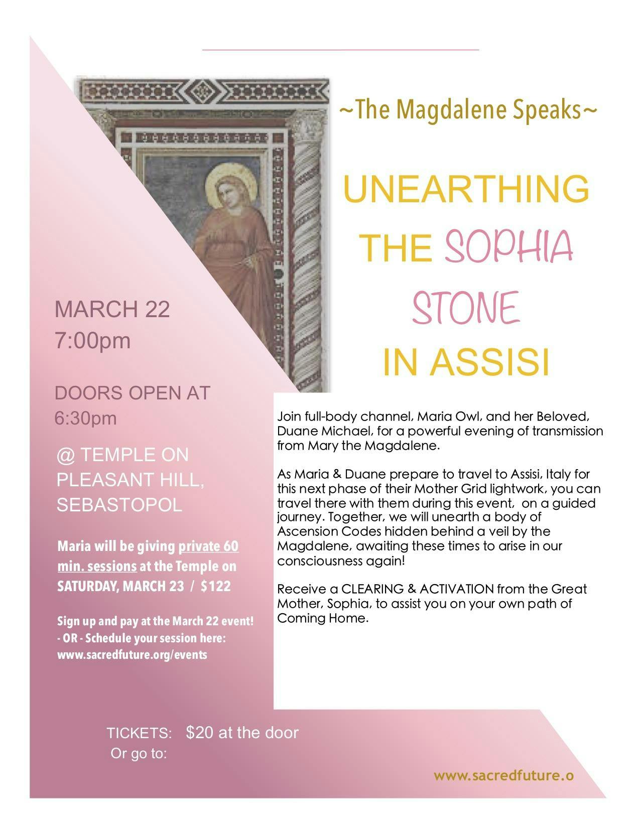 The Magdalene Speaks Unearthing the Sophia Stone in Assisi